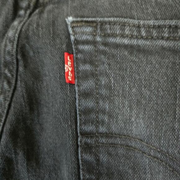 Levi's 511 Jeans Mens Straight Leg Denim Mens 32x32 Black 0704 - Picture 8 of 11